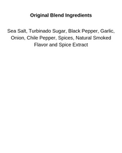Load image into Gallery viewer, Deron's Miracle Meat Dust Original Blend All purpose BBQ Seasoning  Ingredient List. Sea Salt, Turbinado Sugar, Black Pepper, Garlic, Onion, Chile Pepper, Spices, Natural Smoked Flavor and Spice Extract.