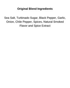 Deron's Miracle Meat Dust Original Blend All purpose BBQ Seasoning  Ingredient List. Sea Salt, Turbinado Sugar, Black Pepper, Garlic, Onion, Chile Pepper, Spices, Natural Smoked Flavor and Spice Extract.