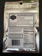 Load image into Gallery viewer, all purpose dip mix, bbq, savory, sweet, spicy. salt free, gluten free, no msg, no fillers.  low calorie food
